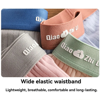 Women's 3-Pack Cotton Striped Breathable Briefs - Comfortable and Stylish Underwear Set