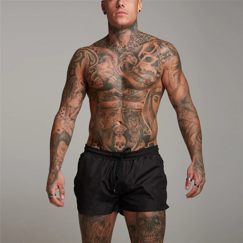 Men's Breathable Quick-Dry Thin Zip Pocket Shorts
