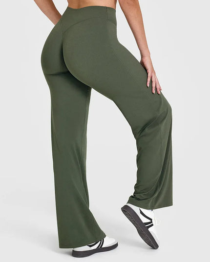 Women’s Flared Pants, Straight-Leg, Loose Fit