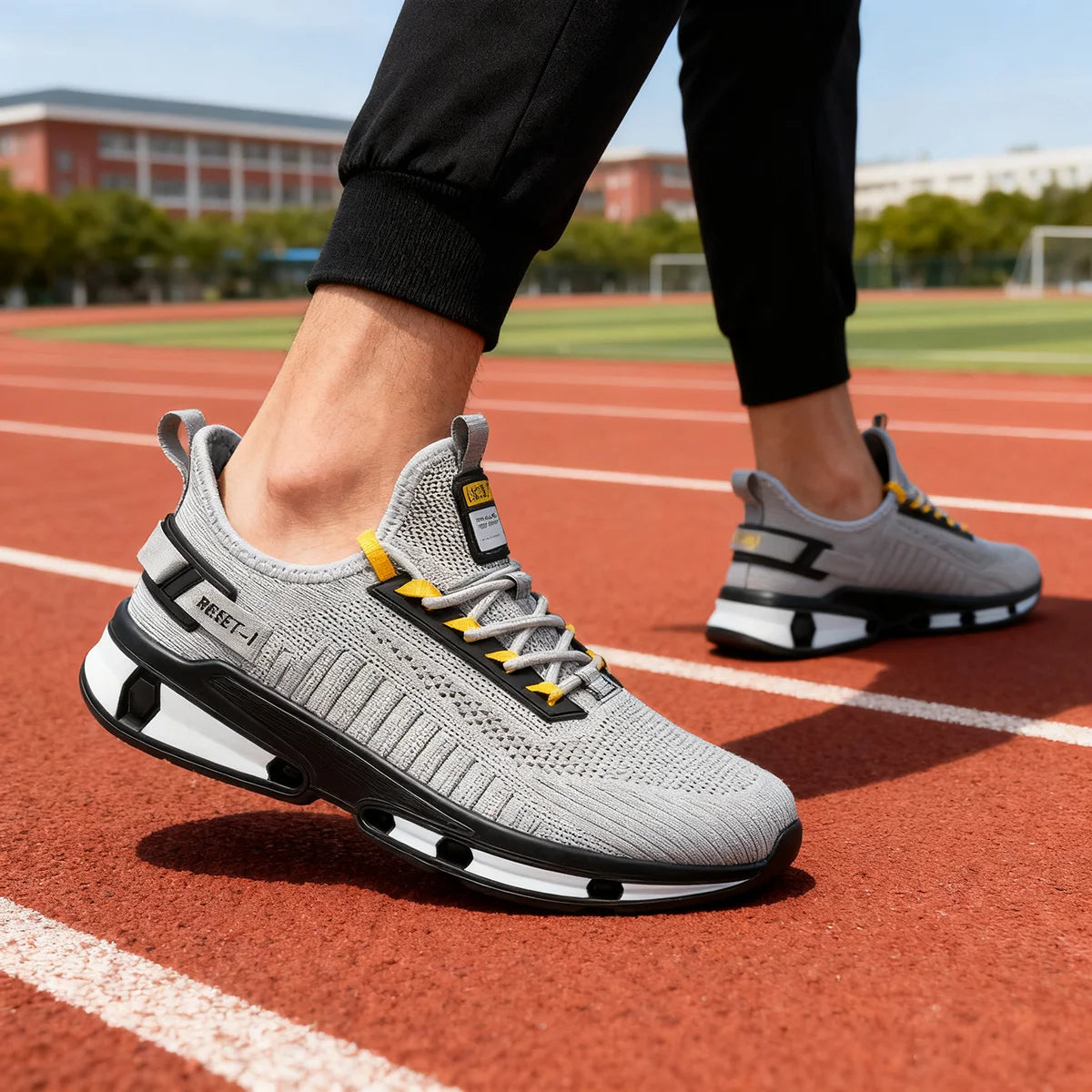 Baasploa Men's Lightweight Sneakers - Breathable, Non-Slip Designer Shoes