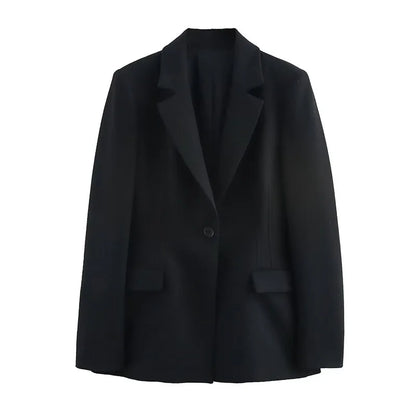 Elegant Women's 2-Piece Slim Blazer and Trousers Set - Sophisticated Full Sleeve Business Suit for Women
