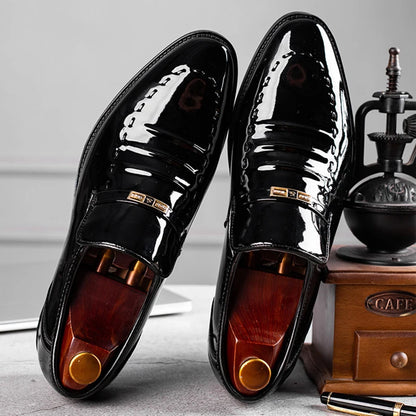 Faux Leather Men’s Slip-On Shoes – Comfortable & Stylish Men’s Dress Shoes