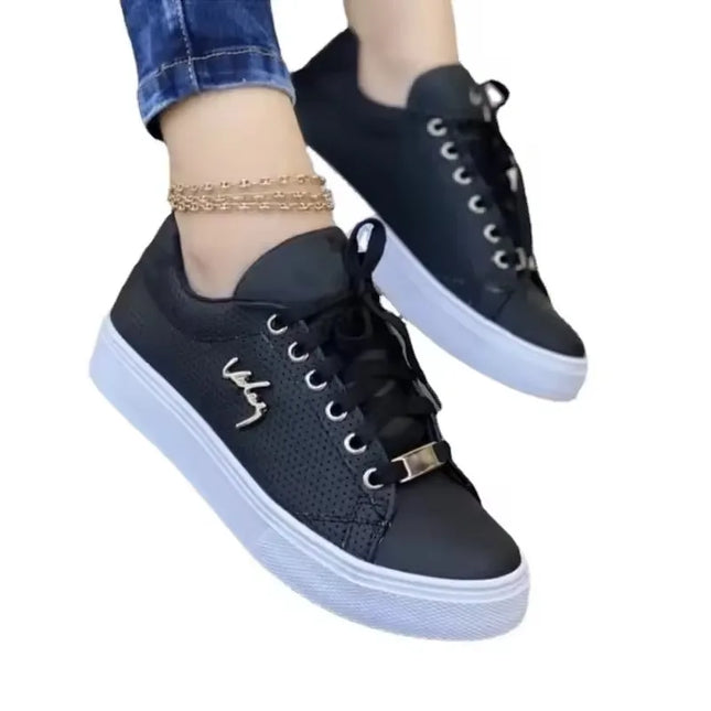 Women's Breathable Flat Sneakers with Soft Sole