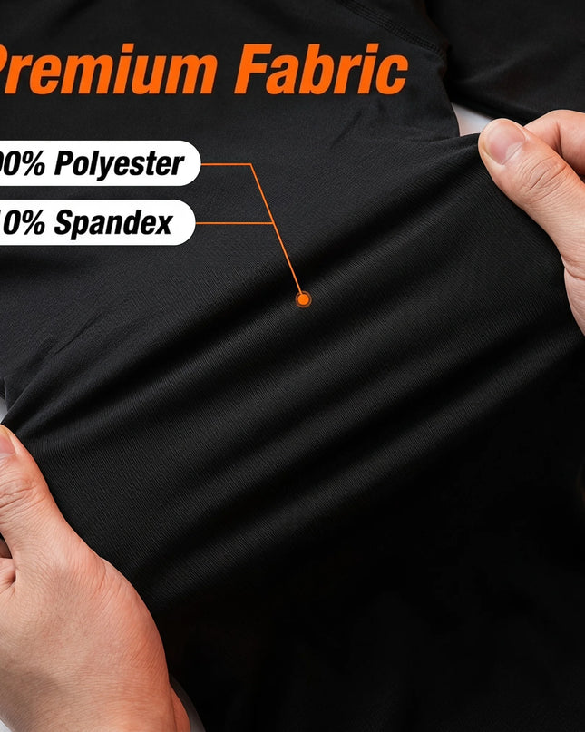 Men's Tight-Fit Long-Sleeved Sweater - Quick-Drying, Breathable, Highly Elastic
