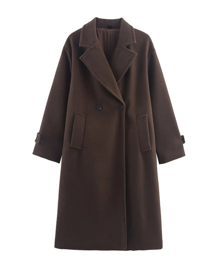 Duoperi Women's Woolen Coat - Warm & Stylish Winter Outerwear for Women