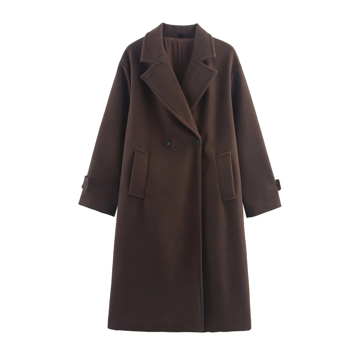 Duoperi Women's Woolen Coat - Warm & Stylish Winter Outerwear for Women