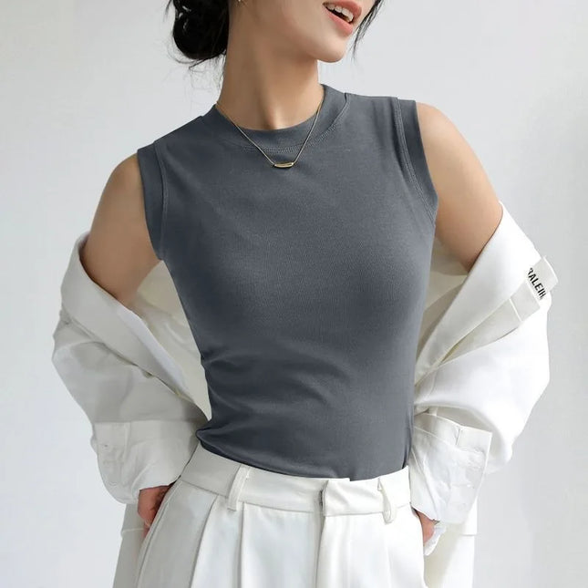 Women's Vest with Round Neck – Comfortable & Stylish Women's Tank Top
