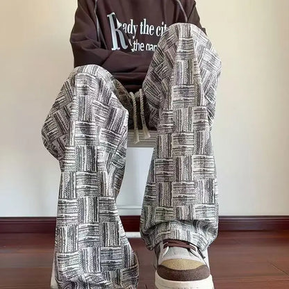 Men's Straight Fit Chino Corduroy Pants – Loose Wide-Legged Casual Trousers for Men