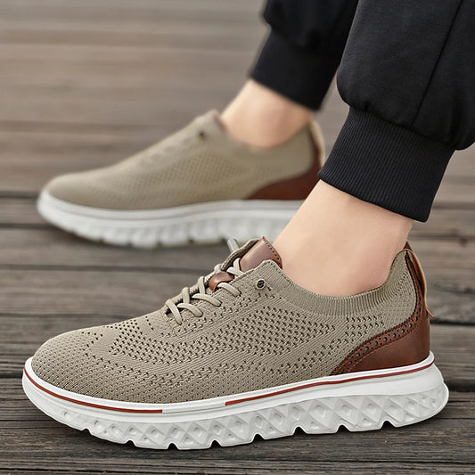 Men's Breathable Mesh Casual Sneakers - Comfortable & Stylish Athletic Shoes for Men