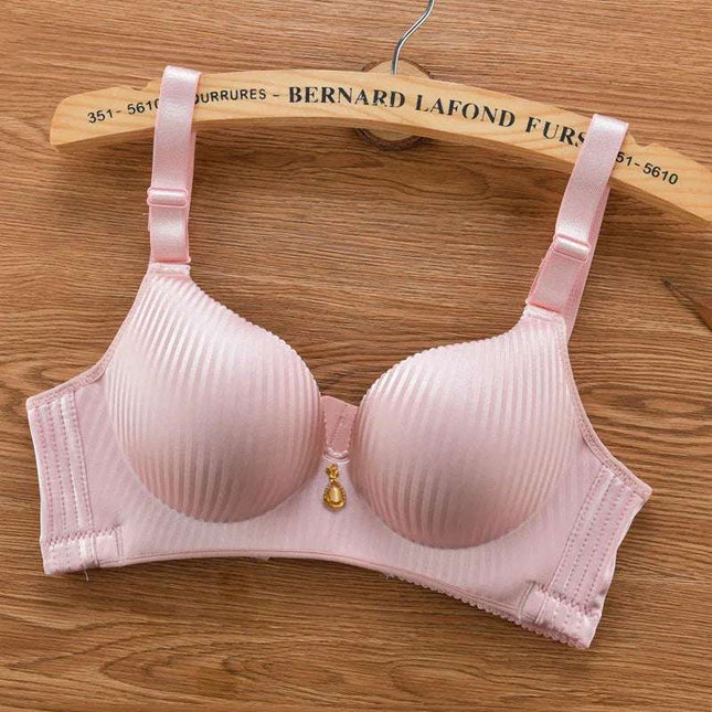 Women's Thickened Adjustable Push-Up Bra with No Steel Ring
