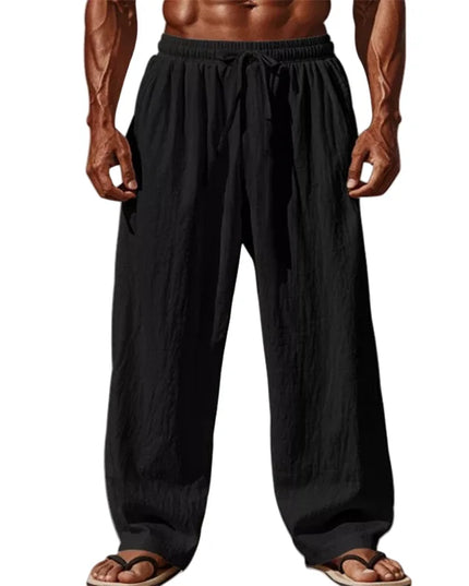 Men's Breathable Loose Fit Drawstring Casual Pants