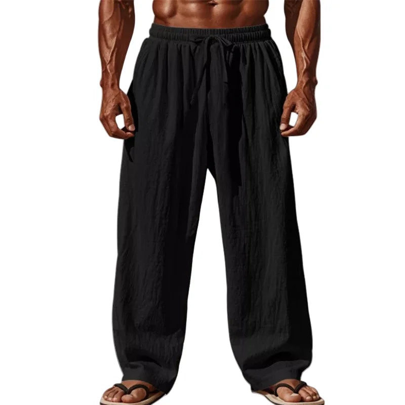 Men's Breathable Loose Fit Drawstring Casual Pants