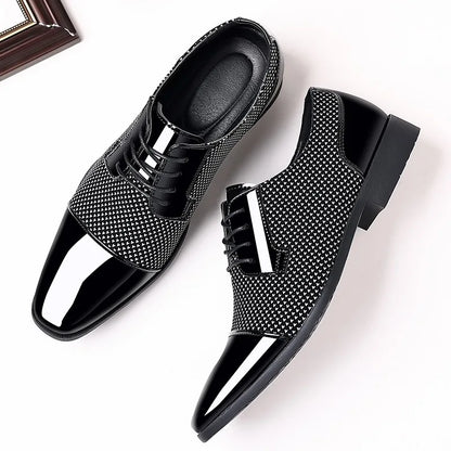 Men's Faux Leather Oxford Shoes