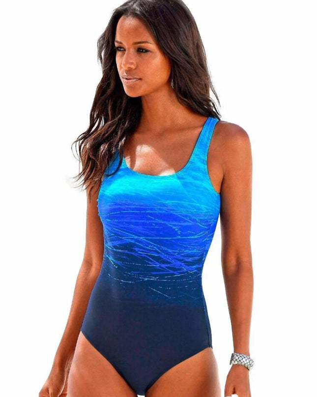 Women’s One-Piece Swimsuit with Cross Backless Design