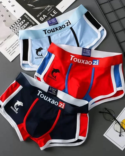 3-Pack Men's Cotton Comfortable and Breathable Boxer Shorts