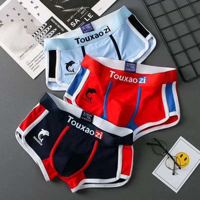 3-Pack Men's Cotton Comfortable and Breathable Boxer Shorts
