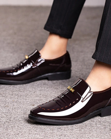 Faux Leather Men’s Slip-On Shoes – Comfortable & Stylish Men’s Dress Shoes