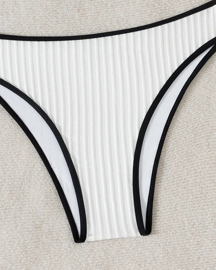 Women's High Waist Strappy Bikini Swimsuit