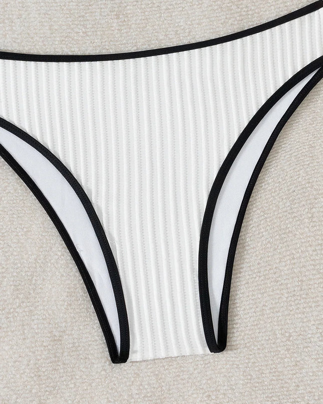 Women's High Waist Strappy Bikini Swimsuit