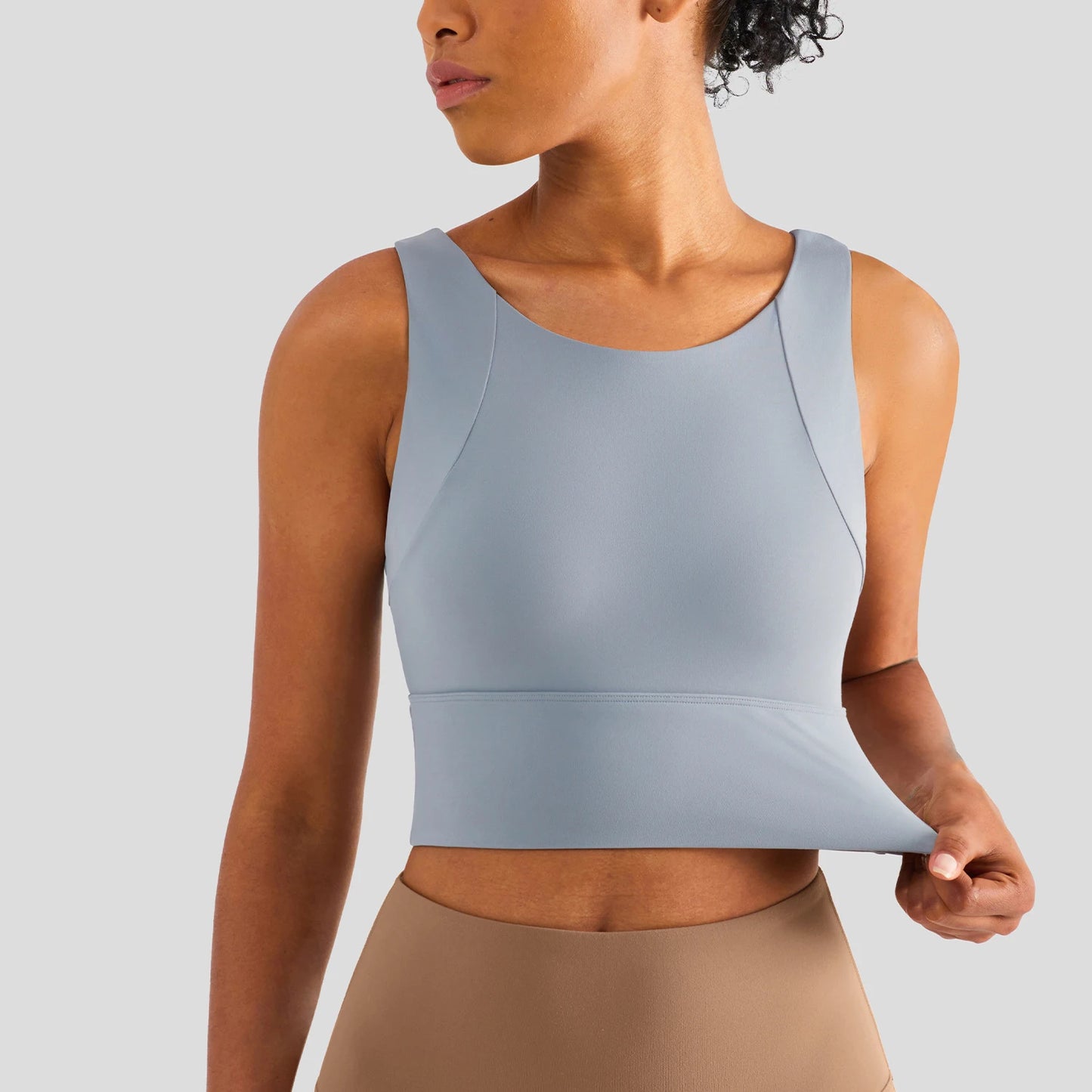 Nylon Women's Sports Bra - Stretchy Elastic Fitness Top - Various Colors