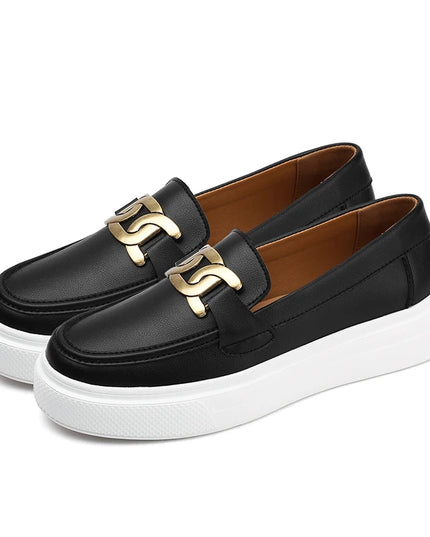 Breathable Faux Leather Women's Loafers