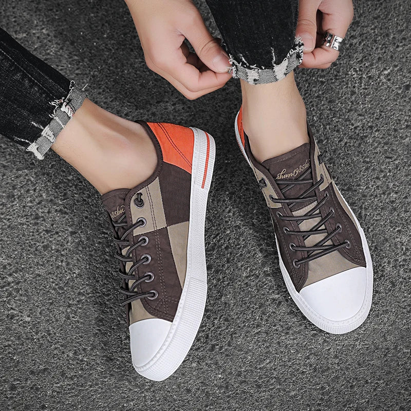 Men's Multicolor Casual Canvas Sneakers