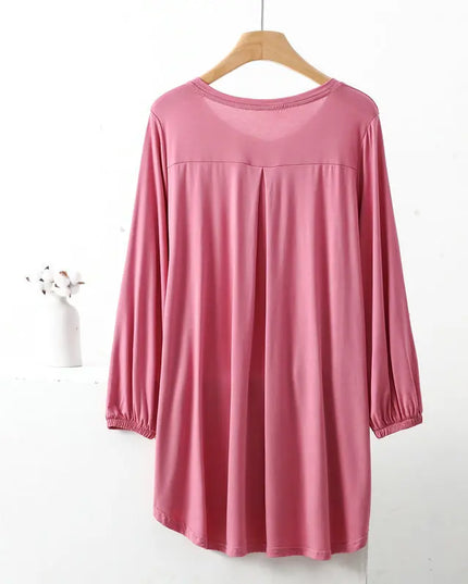 Women's V-Neck Loose Fit Tunic Top
