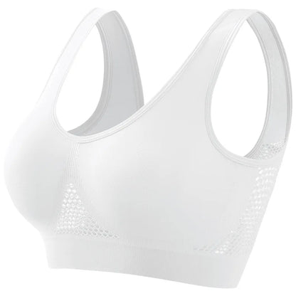 Women's Breathable Sports Bra with Soft Push-Up Support