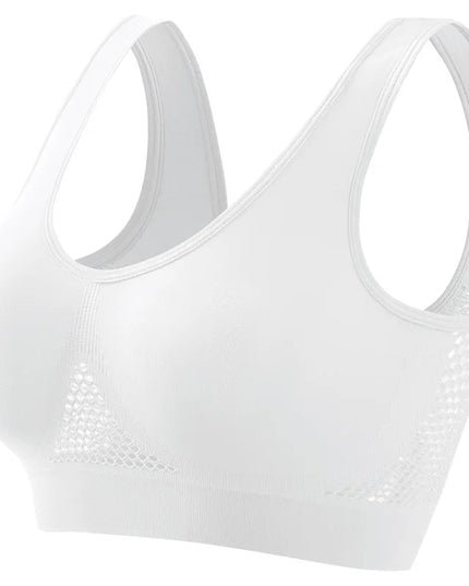 Women's Breathable Sports Bra with Soft Push-Up Support