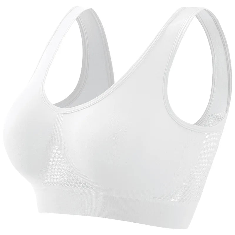 Women's Breathable Sports Bra with Soft Push-Up Support