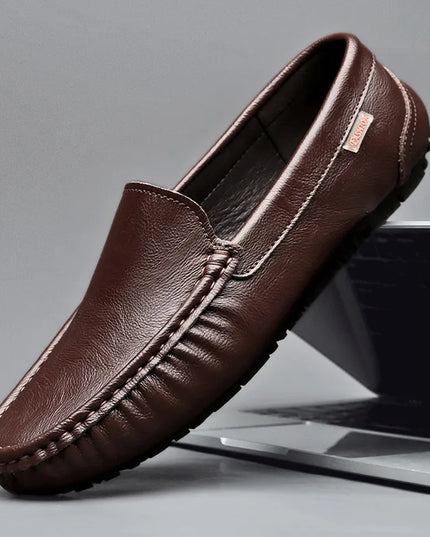 Men's Leather Flat Casual Loafers