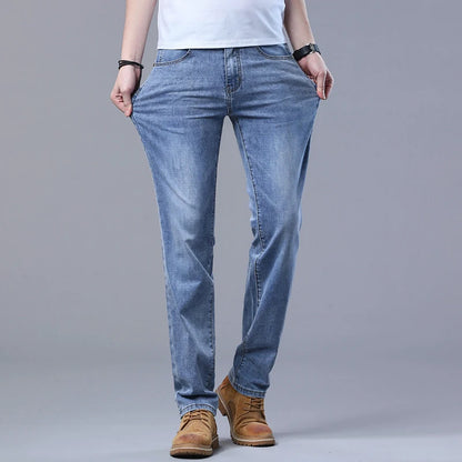 Men's Slim Fit Jeans - Stylish Casual Stretch Denim Pants for Men