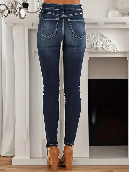 Women's High-Elastic Slim Fit Casual Jeans