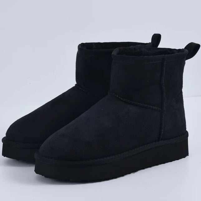 Women's Memory Foam Ankle Faux Suede Winter Warm Boots