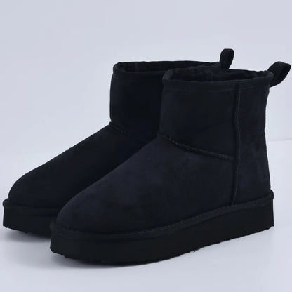 Women's Memory Foam Ankle Faux Suede Winter Warm Boots