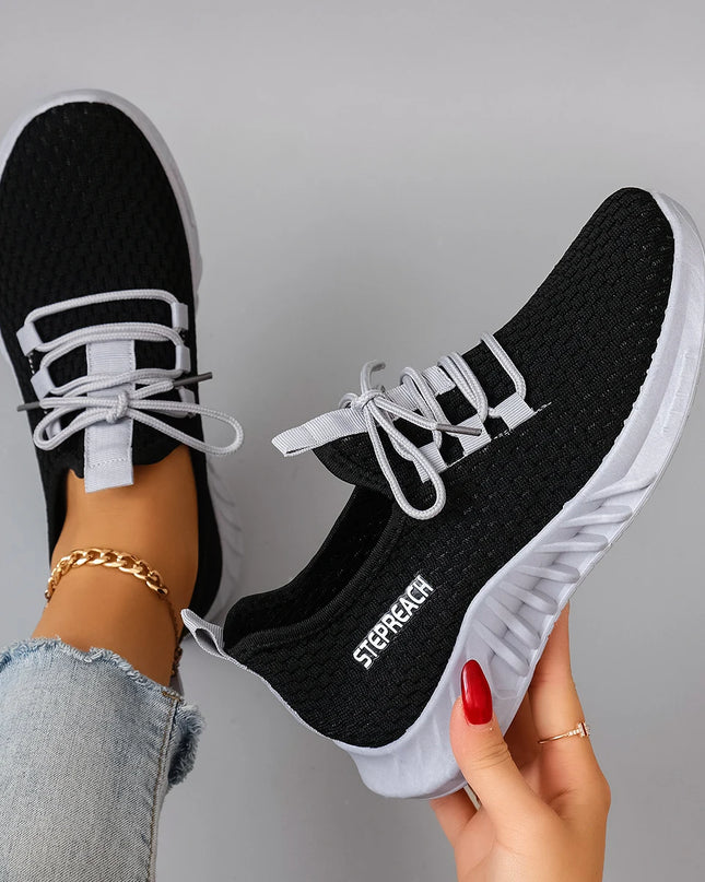 Women's Breathable Mesh Flat Sneakers
