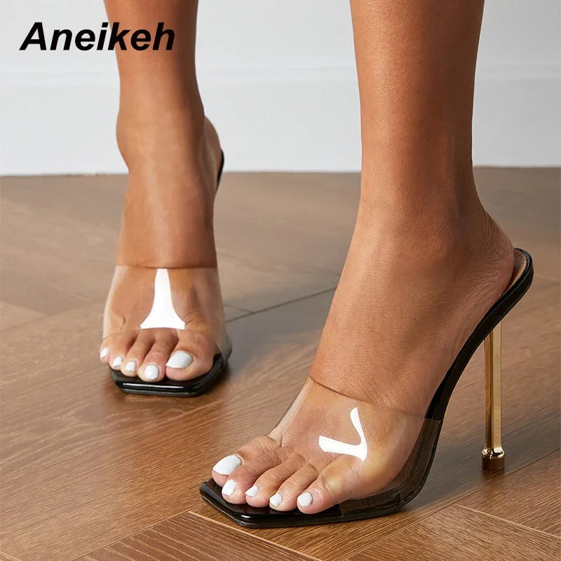 Aneikeh Women's PVC High Heels
