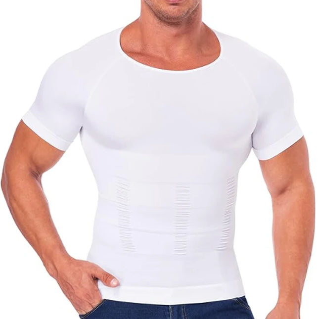 Men's Compression T-Shirt - Slimming Body Shaper for Men, Body Contouring & Support