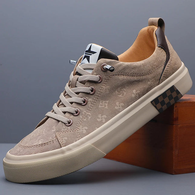 Men's Casual Canvas Sneakers - Breathable, Non-Slip, Comfortable Shoes