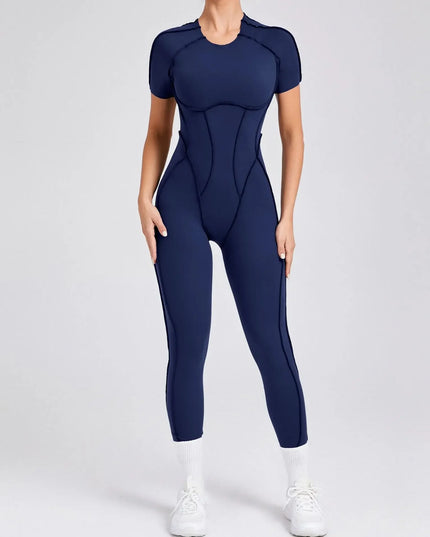 Women's Short Sports Jumpsuit - Gym & Workout Jumpsuit for Women