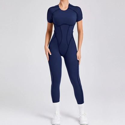 Women's Short Sports Jumpsuit - Gym & Workout Jumpsuit for Women
