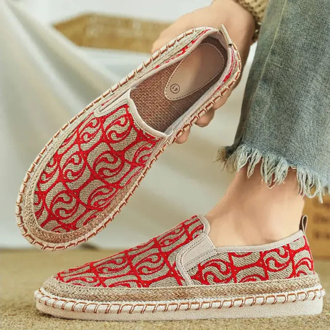 Men's Breathable Canvas Casual Loafers