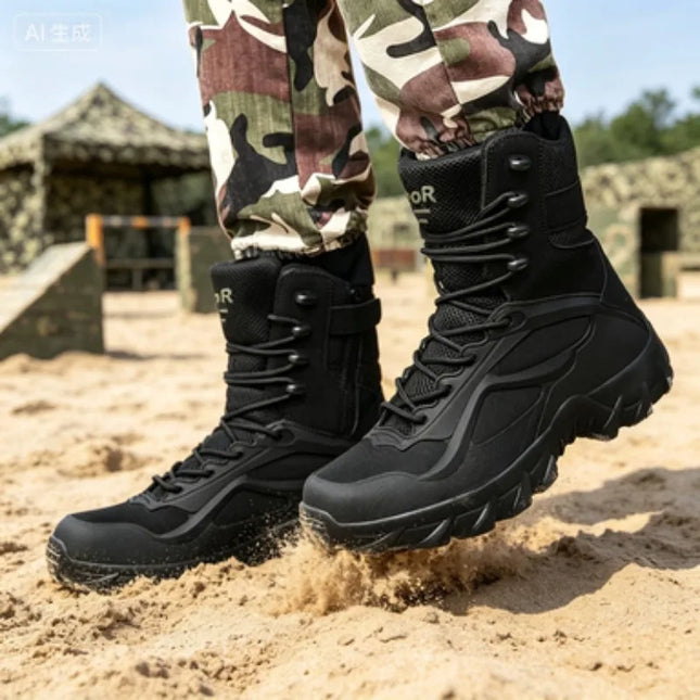 Men's Tactical Boots - Lightweight, Outdoor, Non-Slip Shoes