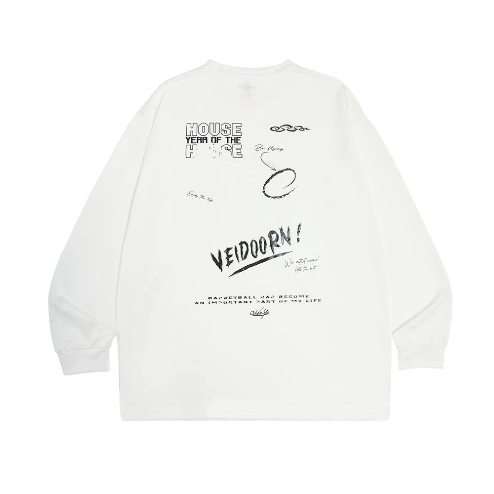 Men's Veidoorn Long Sleeve Athletic Lightweight Quick-Dry Sweater Jumper