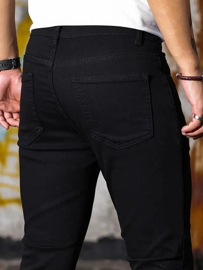 Men's Slim Fit Stretch Denim Jeans - Various Colors
