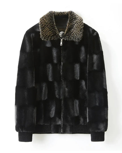 Men's Faux Fur Collar Jacket
