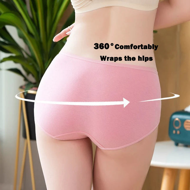 10 Piece Women's Cotton Seamless Boxer Briefs - Comfortable Breathable Underwear for Women