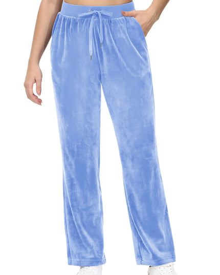Women's Fleece Jogger Sweatpants with Drawstring and Elastic Waist
