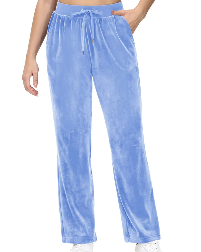 Women's Fleece Jogger Sweatpants with Drawstring and Elastic Waist