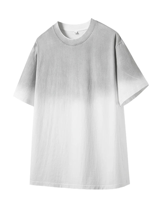 Men's Oversized Cotton T-Shirt with Gradient Color